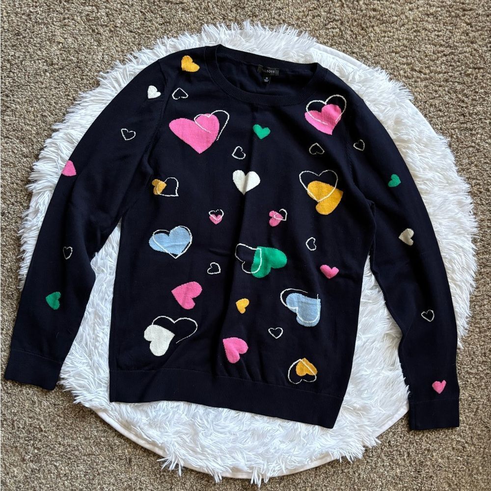 Talbots‎ Heart Sweater Womens Size Medium